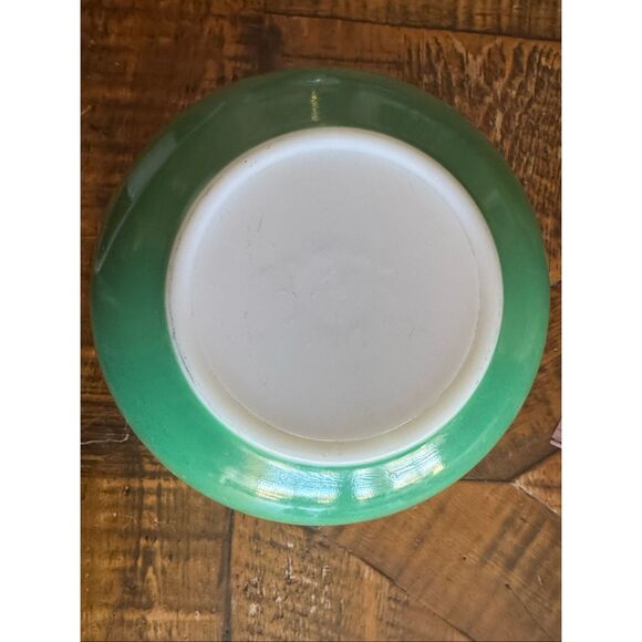 Pyrex mixing nesting bowl primary green 2.5 qt opal #403 50’s vintage retro kitc - Picture 4 of 4